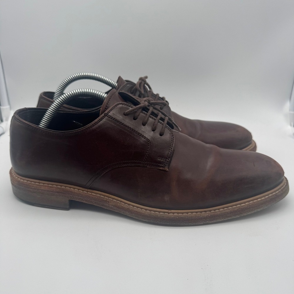 Crosby Square Stevens Brown Leather Dress Shoes Oxfords Mens Size‎ 9.5